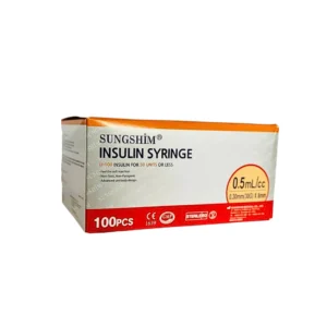 Sungshim Insulin Syringe 0.5 ml/cc (100 pieces) - SAMUS COSMETOLOGY